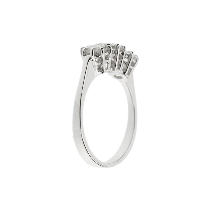 Bague 51 Bague trilogie Or blanc Diamants 58 Facettes 35813