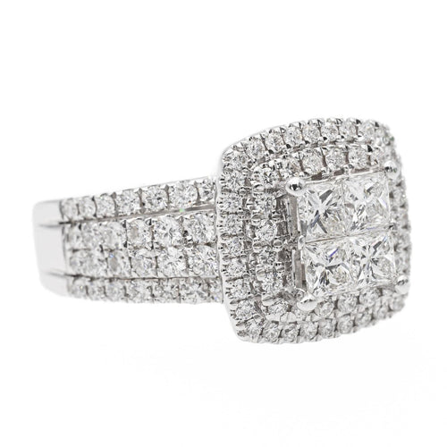 Bague 53 Bague Cocktail Or blanc Diamant 58 Facettes 2708405CN
