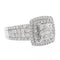 Bague 53 Bague Cocktail Or blanc Diamant 58 Facettes 2708405CN