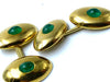 Cufflinks Emerald cabochon cufflinks 58 Facettes