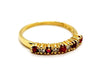 Ring 50 Half wedding ring Yellow gold Ruby 58 Facettes 1292341CN
