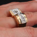 Ring 51 Asymmetrical diamond tank ring 58 Facettes 21-101-51
