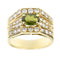 Bague 51 Bague tourmaline verte et diamants 58 Facettes 9777