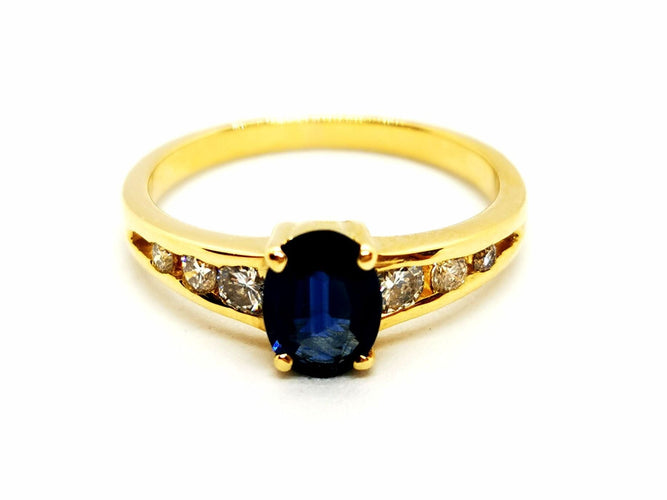Bague 52 Bague Or jaune Saphir 58 Facettes 1468784CN