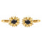 Boucles d'oreilles Boucles d'oreilles Dormeuses Or jaune Saphir 58 Facettes 2432022CN