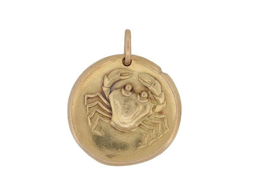 Pendentif medaille pendentif VAN CLEEF & ARPELS zodiaque cancri cancer georges lenfant or 58 Facettes 257841