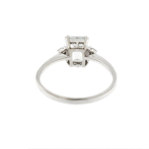 Bague 55 Bague Aigue-marine Diamants 58 Facettes 34801