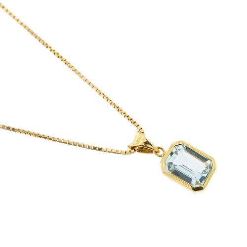 Collier Collier avec pendentif et topaze 58 Facettes 17210