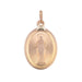 Old pink gold medal pendant Miraculous Virgin 58 Facettes 07-130A