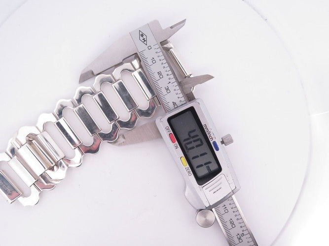 Bracelet vintage bracelet HERMES ondine t 16 cm en argent massif 925 58 Facettes 257680