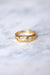 Victorian bangle ring in 18Kt yellow gold and three diamonds 58 Facettes