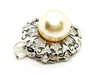 Collier Pendentif Vintage Or blanc Perle 58 Facettes 1931141CN