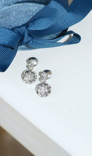 Boucles d'oreilles Boucles d'oreilles chaton illusion diamants 58 Facettes