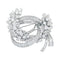 Broche Broche "Volute" en platine or blanc, diamants. 58 Facettes 31490