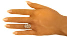 Ring 55 Art Deco ring in platinum and diamonds 58 Facettes 16342-0163