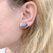 Earrings Pomellato earrings, "Capri", rose gold, ceramic, amethysts. 58 Facettes 32765