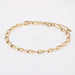Bracelet Yellow gold curb bracelet with rectangular links 58 Facettes CVBR28