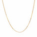 Yellow gold flat chain chain necklace 58 Facettes 14-254