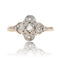 Bague 55 Bague ancienne trèfle diamants taillés en rose 58 Facettes 13-045