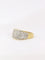 Bague Bague bandeau vintage or jaune diamants 58 Facettes J28
