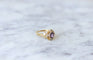 Bague Bague en Or jaune & Saphir Mauve 58 Facettes