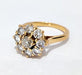 Ring 51.5 Yellow gold diamond daisy ring 58 Facettes TBU
