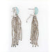 Earrings Aquamarine earrings engraved with diamonds and labradorites 58 Facettes 22-195