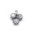 Yellow and white pendant / 750‰ gold and 950‰ platinum Diamond cluster pendant 58 Facettes 170104R