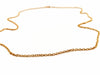 Necklace Chiseled mesh necklace Yellow gold 58 Facettes 1637043CN
