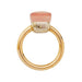 Ring 53 Pomellato ring, "Nudo", pink and white gold, rose quartz. 58 Facettes 30909