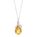 Collier Collier pendentif Citrine Diamants 58 Facettes 9992