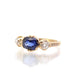 Ring 53 Ring Yellow gold Sapphire Diamonds 58 Facettes 23334