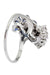 Ring YOU AND ME FLOWERS SAPPHIRE AND DIAMOND RING 58 Facettes 051111