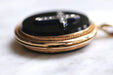 Pendant Old religious pendant in gold, onyx, diamonds, and enamel 58 Facettes