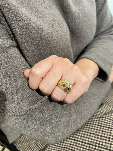 Bague Bague or jaune et diamant 58 Facettes 348