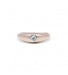 Ring 54 / Rose / 750‰ Gold Rose Gold and Diamond Ring 58 Facettes 220468R