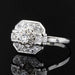 Ring 57 Art deco diamond ring 58 Facettes 21-726