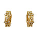 Earrings Hoop earrings in yellow gold and diamonds. 58 Facettes 31770