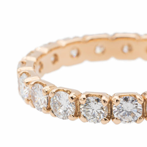 Bague 50 Bague Alliance américaine Or rose Diamant 58 Facettes 2648798CN