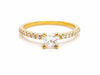 Ring 53 Solitaire Ring Yellow Gold Diamond 58 Facettes 578721RV
