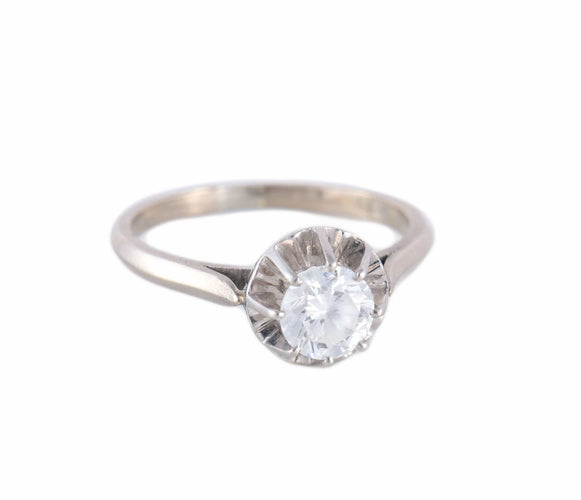 Bague BAGUE SOLITAIRE OR & DIAMANT 0.50ct 58 Facettes BO/220063-64 RIV