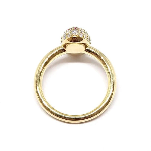 Bague Bague coccinelle en Or jaune, rubis & diamants 58 Facettes