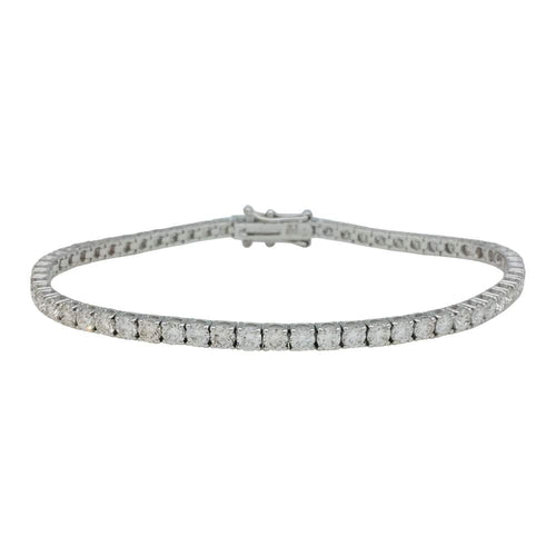 Bracelet Bracelet ligne en or blanc, 5 carats de diamants. 58 Facettes 31796