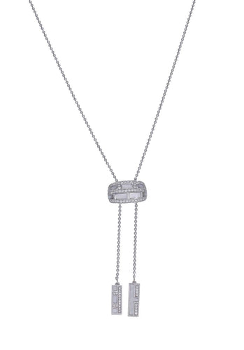 Collier Collier MAUBOUSSIN La Vertue en Or Blanc 750/1000 58 Facettes 62436-58306