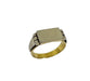 Ring 53.5 Yellow Gold Signet Ring 58 Facettes 20400000793