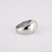 Ring 58 Square signet ring in white gold, diamonds 58 Facettes