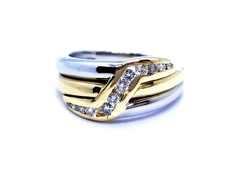 Bague 47 Bague Or jaune Diamant 58 Facettes 948341CD