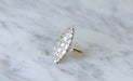 Ring Marquise ring Rose cut diamonds 58 Facettes