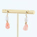 Baroque pearl and coral glass earrings 58 Facettes 19-179B