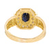 Ring 53 Ring Yellow gold Sapphire 58 Facettes 2360847CN